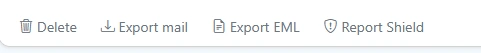 Export messaggio singolo